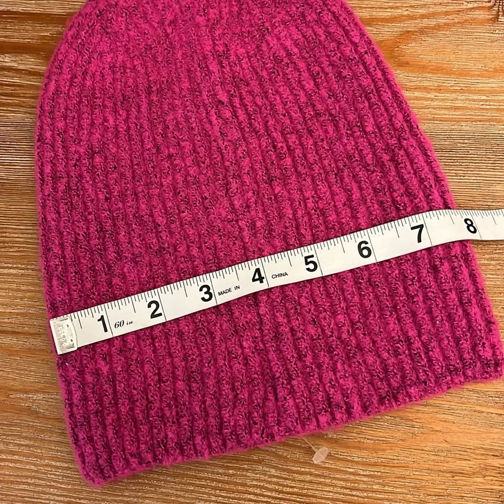 OPEN EDIT Marled Beanie Pink / Black Combo - NWOT -OS
